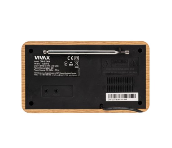 Prijenosni radio VIVAX, DAB+/FM, BT, bluetooth, svijetlo-smeđi