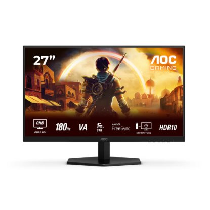 Gaming monitor 27" AOC Q27G42XNE, QHD, VA, 180Hz, 1ms, 300cd/m2, crni