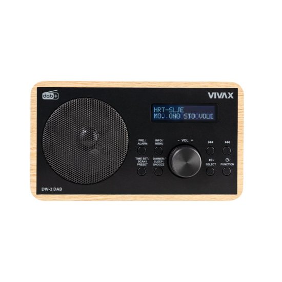 Prijenosni radio VIVAX, DAB+/FM, BT, bluetooth, svijetlo-smeđi