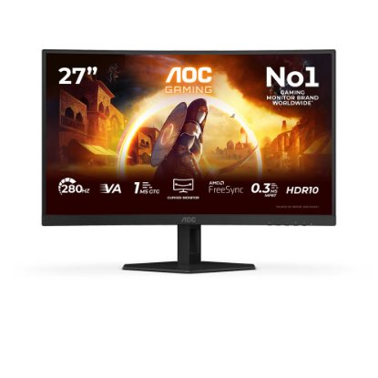 Gaming monitor 27" AOC C27G4ZXE, FHD VA, 280Hz, 1ms, 300cd/m2, 4000:1, crni