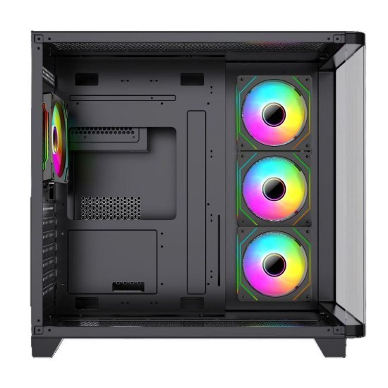 Kućište BIT FORCE CUBE ARGB-TGC-PWM4, ATX Mid-Tower, bez napajanja, crno
