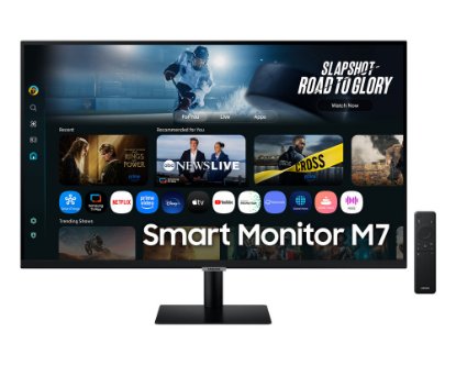 Premium monitor 32" SAMSUNG M70F Smart LS32FM702UUXDU, QHD, VA, 60Hz, 4ms, 240cd/m2, Vision AI, crni