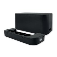Organizator kabela s utičnicama, 5 šuko + 2 USB (A+C), 250 V~, max. 16 A / 3680 W, crni