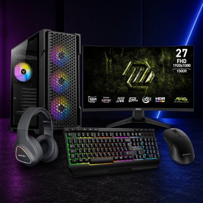 Računalo LINKS Pro Max Bundle 2026/ Core i5 12400F, 16GB DDR4, 1TB SSD NVMe, nVidia GeForce RTX 5060 8GB, bez OS, crno, Monitor 27" 240Hz, tipkovnica, miš