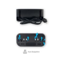 Organizator kabela s utičnicama, 5 šuko + 2 USB (A+C), 250 V~, max. 16 A / 3680 W, crni