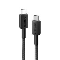 Kabel ANKER 322, 60W, USB-C/USB-C, 90cm, pleteni, crni