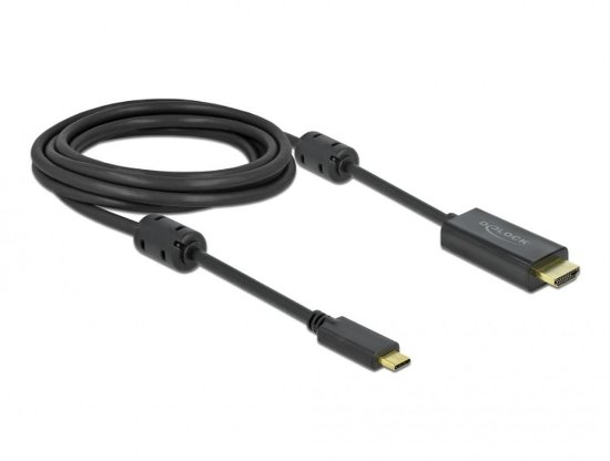 Kabel DELOCK, USB-C (M) na HDMI (M), DP Alt, 4k, 60 Hz, aktivni, 3m