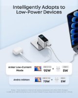 Kućni punjač ANKER KP GaN, 100W, 2x USB-C, USB-A, Kabel C-C, sreberni