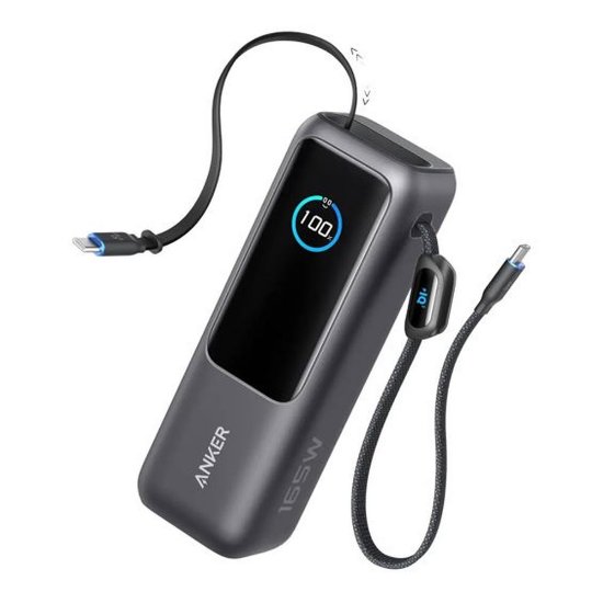 Mobilni USB punjač ANKER, 25000 mAh, 165W, crni