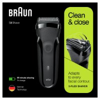 Aparat za brijanje BRAUN 300 , SmartPlug , 3 brijaća elementa, crna