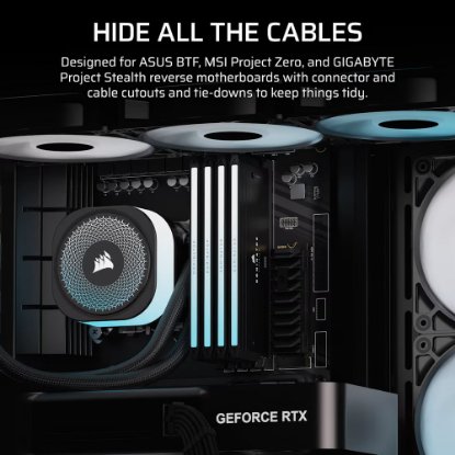 Kućište CORSAIR Frame 4500X, window, MIDI, E-ATX, crno, bez napajanja
