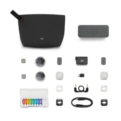 Mikrofon DJI Mic Mini 2S, 2 TX + 1 RX, Charging Case, bežični, sivi