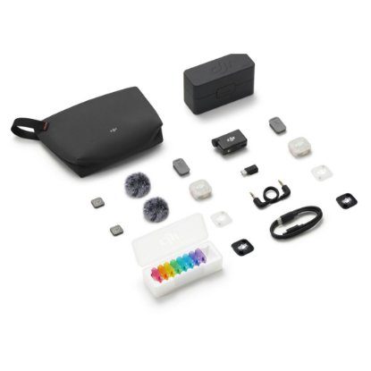 Mikrofon DJI Mic Mini 2S, 2 TX + 1 RX, Charging Case, bežični, sivi