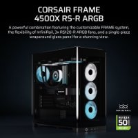 Kućište CORSAIR Frame 4500X, window, MIDI, E-ATX, crno, bez napajanja