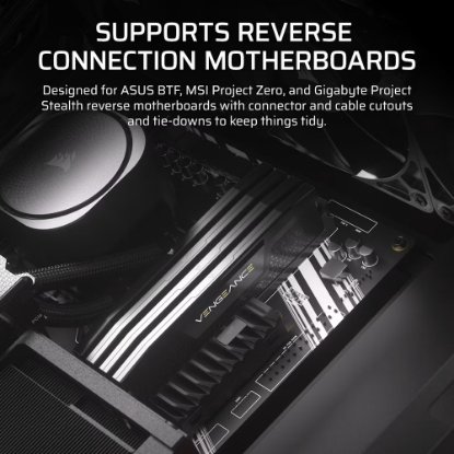 Kućište CORSAIR Frame 4000D RS ARGB, window, MIDI, ATX, crno, bez napajanja