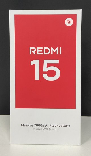 RABLJENI - Mobitel XIAOMI Redmi 15, 6,9", 8GB, 256GB, Android 15, crni