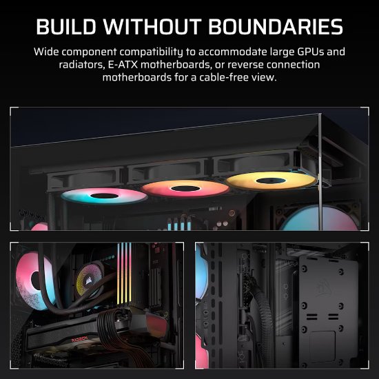 Kućište CORSAIR 3500X RS-R ARGB, window, MIDI-Tower, ATX, crno, bez napajanja