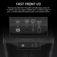 Kućište CORSAIR 3200D RS, MIDI-Tower, ATX, window, tamno sivo, bez napajanja