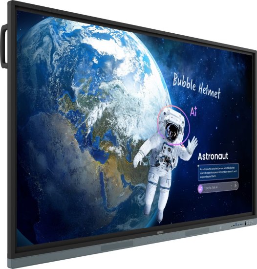 Interaktivni zaslon BENQ RM7505, 75", 4k, 50 Points Touch, crni