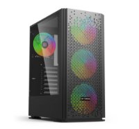 RABLJENI - Kućište BIT FORCE ORION CF-4, MIDI, ATX, window, crno, bez napajanja