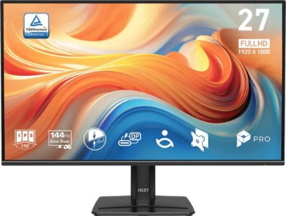Monitor 23.8" MSI PRO MP242 E14C,1 FHD, IPS, 144Hz, 1ms, 300 cd/m2, FreeSync, crna