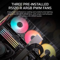 Kućište CORSAIR 3500X RS-R ARGB, window, MIDI-Tower, ATX, crno, bez napajanja