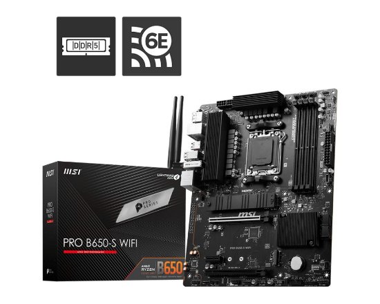 MSI Matič na ploč a PRO B650-S WIFI, AMD B650, ATX, AM5