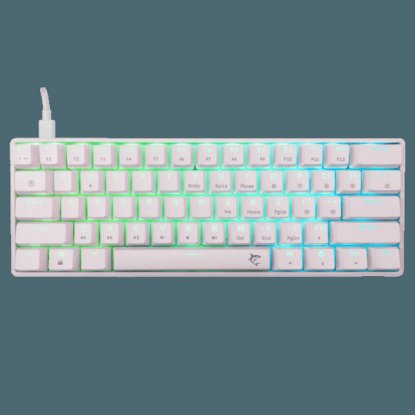 Tipkovnica WHITE SHARK GK-004221 Shinobi-2, RGB, mehanička, plavi switch, US, bijela