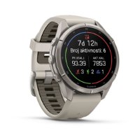 Pametni sat GARMIN Fenix 9 Pro, 43mm, AMOLED, multisport, bijeli remen