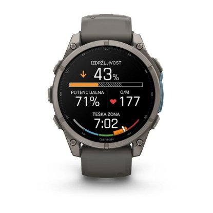 Pametni sat GARMIN Fenix 9, 47mm, AMOLED, multisport, sivi remen