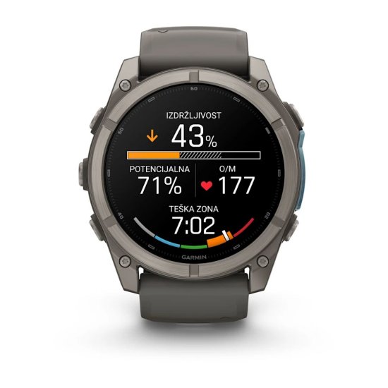 Pametni sat GARMIN Fenix 9, 51mm, AMOLED, multisport, sivi remen