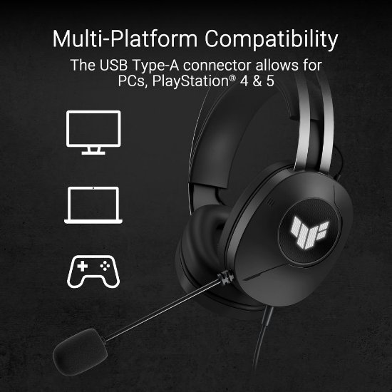 Slušalice ASUS TUF Gaming H1 Gen II, crne