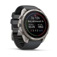 Pametni sat GARMIN Fenix 9 Pro inReach, 51mm, AMOLED, multisport, crni remen