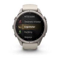Pametni sat GARMIN Fenix 9 Pro inReach, 43mm, AMOLED, multisport, sivi remen