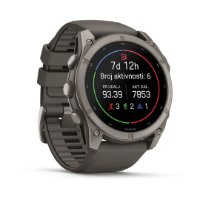 Pametni sat GARMIN Fenix 9, 51mm, AMOLED, multisport, sivi remen