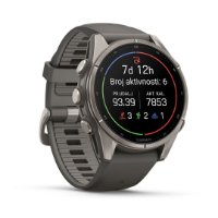 Pametni sat GARMIN Fenix 9, 43mm, AMOLED, multisport, sivi remen