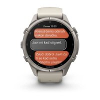 Pametni sat GARMIN Fenix 9 Pro inReach, 43mm, AMOLED, multisport, sivi remen