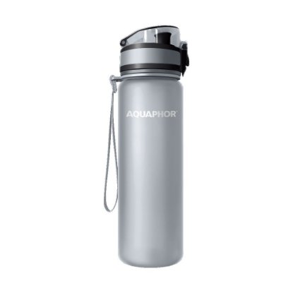 Boca za vodu AQUAPHOR City, s filterom, 0,5 l, siva