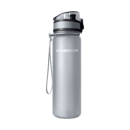Boca za vodu AQUAPHOR City, s filterom, 0,5 l, siva