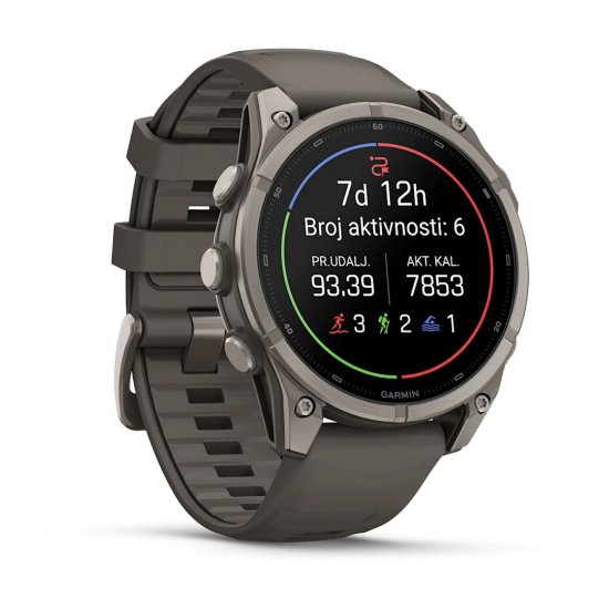 Pametni sat GARMIN Fenix 9, 47mm, AMOLED, multisport, sivi remen