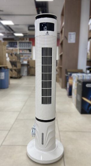 RABLJENI - Ventilator HANQUE, samostojeći, 55 W, 4 l, daljinski upravljač, bijeli