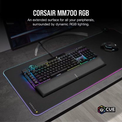 Podloga za miš MM700 RGB, 930x400, crna