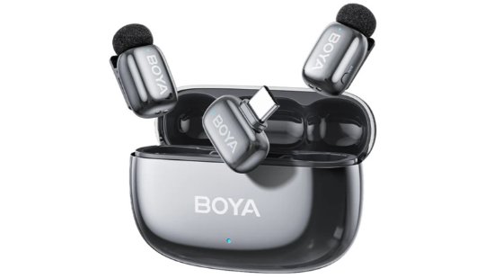 Mikrofon BOYA Mini 2-02, 2 TX i 1 RX + Charging Case, siva
