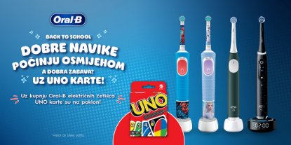 Prikažite detalje za Oral-B Back to School: Uz novu četkicu na poklon dobivaš UNO karte!