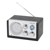 Radio prijemnik DENVER TR-63, retro, crni