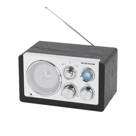 Radio prijemnik DENVER TR-63, retro, crni
