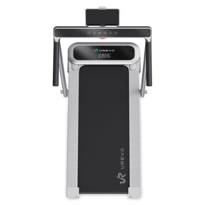 Traka za traka za hodanje i trčanje UREVO, FoldiMix 5L Pro Smart 2-u-1, max brzina 13.4 km/h, duljina trake 120 cm, 120 kg, srebrna