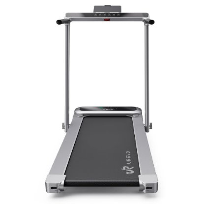 Traka za traka za hodanje i trčanje UREVO, FoldiMix 5L Pro Smart 2-u-1, max brzina 13.4 km/h, duljina trake 120 cm, 120 kg, srebrna