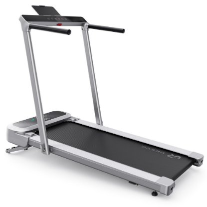 Traka za traka za hodanje i trčanje UREVO, FoldiMix 5L Pro Smart 2-u-1, max brzina 13.4 km/h, duljina trake 120 cm, 120 kg, srebrna