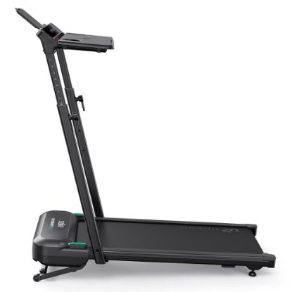Traka za traka za hodanje i trčanje UREVO, FoldiMix 5L, 2-u-1, max brzina 13,4, duljina trake 120 cm, 120 kg, crna